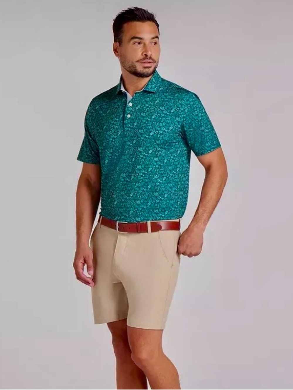 NWT PUMA MATTR DARK MYRTLE HIGH PERFORMANCE MENS GOLF POLO 4-WAY STRETCH SIZE M - Picture 5 of 14